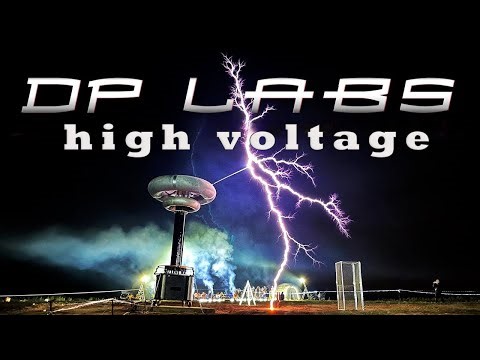 The Most Powerful Tesla Coil in the Hands of DP Labs