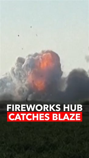 13K views · 155 reactions | Video captures moment a fireworks warehouse catches fire and explodes in California Amateur video shot on Monday captured the moment when a fireworks warehouse caught fire and exploded, sending a plume of smoke soaring into the sky above Esparto, California. California fire authorities have not said whether any people were injured or killed in the blast. The cause of the fire and explosion is under investigation. | A News | Facebook