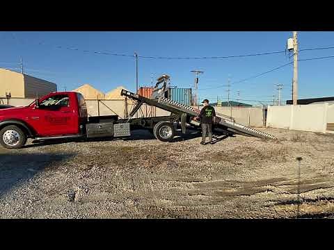 How to walk a tow truck walking a truck recovery towing Jerr Dan bed