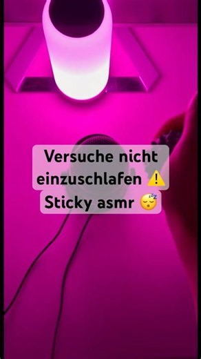 ⚠️Versuche nicht einzuschlafen Sticky asmr trigger Challenge 😴 #asmr #relaxing #sleep #challenge