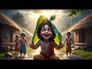 Beautiful Little Krishna Song 💙 Shree Krishna Govind Hare Murari | Peaceful Krishna Bhajan