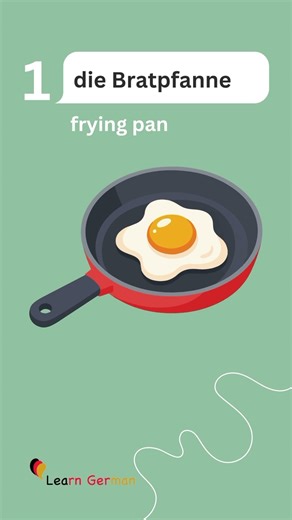 5 German Words a day | in der Küche | in the kitchen | #learngerman | #shorts