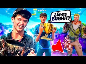 Me hago pasar por BUGHA con su SKIN y su NOMBRE en Fortnite...