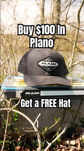 Get A FREE Hat When You Buy $100 Worth of Plano!!! Offer Valid While Supplies Last