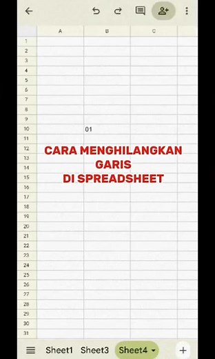 How to remove gridlines in Google Sheets #learnsheets #googlesheets #spreadsheet #shorts