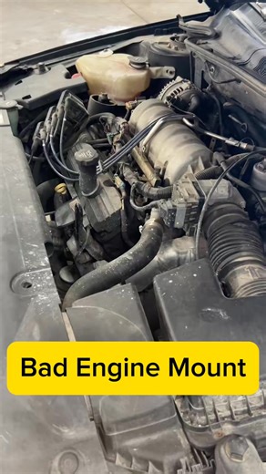 This is what happens when your engine mount is bad. #autorepair #auto #engine | Engine Mounting Repair