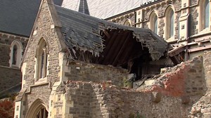 Christ Church Cathedral: Behind the fence