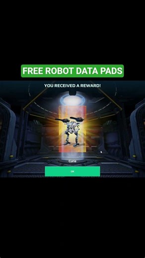 Free Robots Data Pads — Hurry up, Log in your account and CLAIM 🎉🎉🎉 #shorts ‎⁨‪@playwarrobots‬