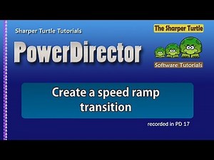 PowerDirector - Create a speed ramp transition