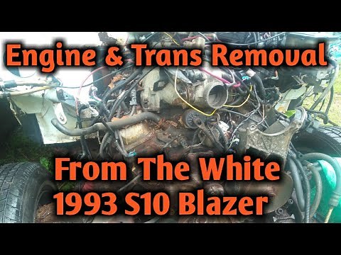 S10 Blazer - Removing The 4.3L Engine & Trans (PT 1)