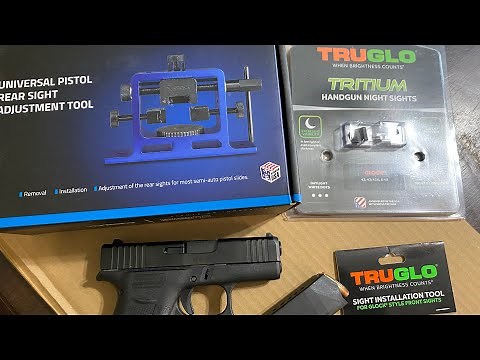 Installing TRUGLO Tritium NIGHT SIGHTS on my GLOCK 43X