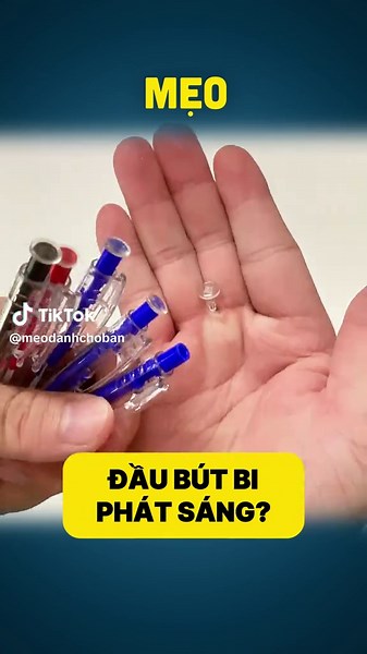 Mẹo vặt với bút bi Thiên Long phát sáng