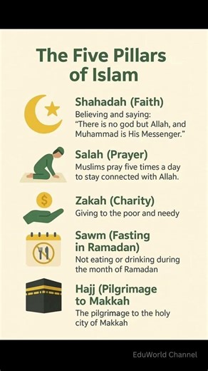 Every Muslim Must Know This 🕌 | 5 Pillars of Islam