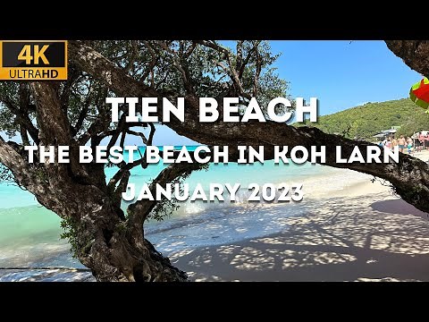 [4K] Tien is the best beach in Koh Larn - January 2023