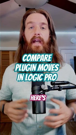 How to use the plugin compare button in Logic Pro #musicproducer #logicprox