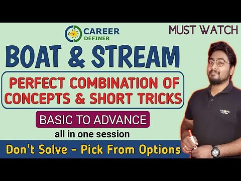 Boat And Stream Problems Tricks | Concepts And Tricks | Banking/SSC/Railway Exam | Kaushik Mohanty |