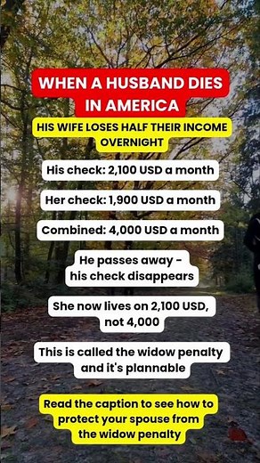 The Widow Penalty: Why Her Check Drops Overnight #survivorbenefits