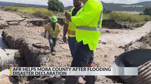 AFR giving flood assistance to Mora County