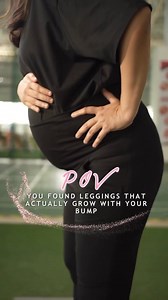 The maternity leggings that grow with your bump for 9 full months...