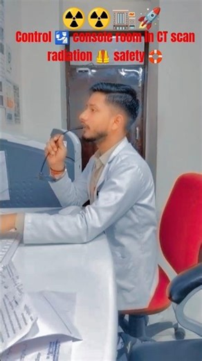 CT scan console room control 🛂 with radiation 🦺‪@radiologytechnical1221‬ #radiology #short ctscan
