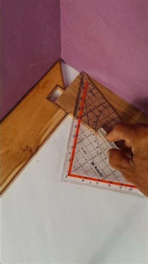 how to make a corner lock #shortvideo #woodworking