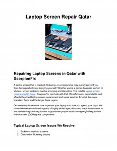 Laptop Screen Repair Qatar - SlideServe