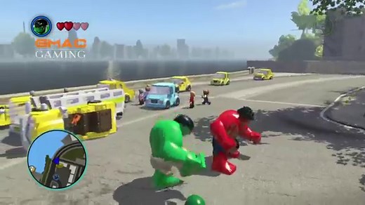 Green Hulk vs Red Hulk - Lego Marvel Super Heroes | player 1 vs computer