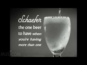 CLASSIC TV COMMERCIAL - 1960s - SCHAEFER BEER - "When You're Having More Than One" Jingle [RESTORED]