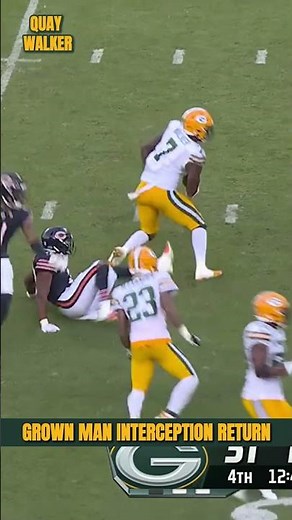 Quay Walker's Crazy Grown Man Pick Six!