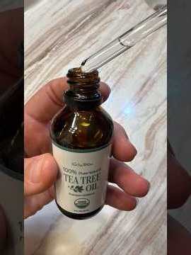 Diluted tea tree oil for hair and skin care needs.