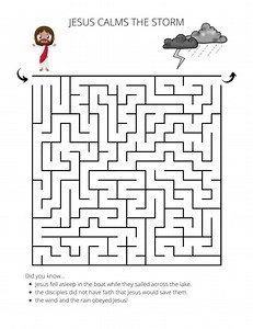 Printable Mazes Bible Activity Book - New Testament - Etsy