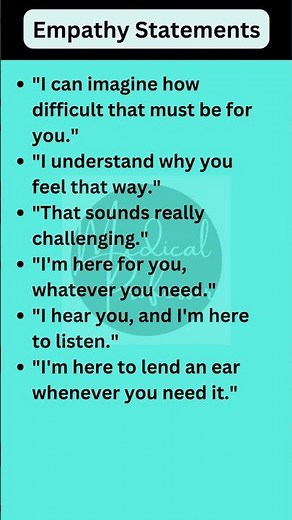 Empathy Statements #shorts