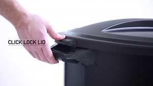 Hyper Tough 20 Gallon Heavy Duty Plastic Garbage Can, Included Lid, Black