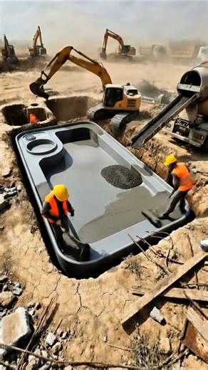 I Dug a Giant iPhone in My Backyard… Then Turned It Into a Luxury Pool #OddlySatisfying #satisfying