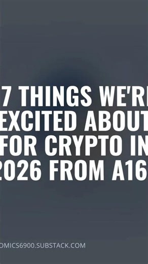 17 Things We're Excited About for Crypto in 2026 from a16z#a16z #crypto #blockchain #finance #money