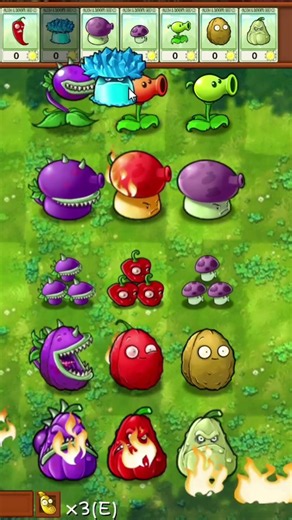 Chopper vs Fire vs Ice Plants #pvz #pvzfusion #plantsvszombies
