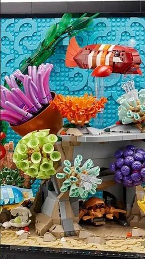 10366 Tropical Aquarium Lego Icons plus Fish Tank Filter & Fish Food GWP #lego #shorts #legos