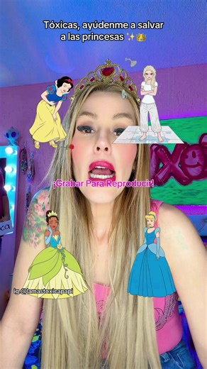 Princesas al rescate ✨✨👑 #toxica #filtro #princesa @💚Victor Garay ✨🐺🐉🐥🦉