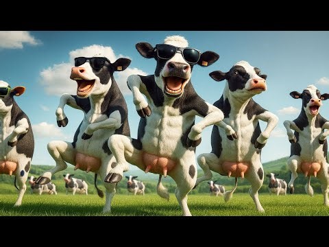 Dancing Cows with Moo Song Sounds – 100% Laugh Guaranteed!
