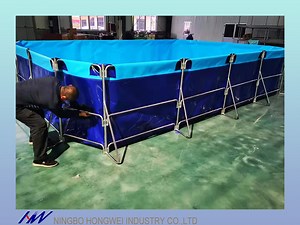 [Hot Item] Aquaculture fish farming tanks supplier for sale ,large aquaculture cylinder folding foldable fish farming tank