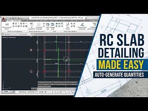 RC Slab detailing is so EASY with AutoCAD Structural Detailing - PART 1