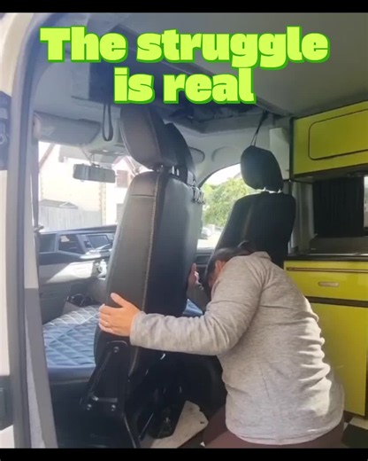 Sliding Swivel Campervan Seat Demo