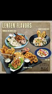Agave Lenten Flavours Fresh. Flavorful. Faithful to Tradition. This Lenten season, enjoy meat-free Mexican dishes that are absolutely delicious!🌿🦐🐟 Featured Specials: • Grilled Pompano Con Mango Salsa 🐟🥭 • Garlic Seafood Pasta 🧄🦐🍝 • Fish Taco 🌮🐠 • Seafood Platter 🦑🦀🦐 | Agave Mexican Cantina