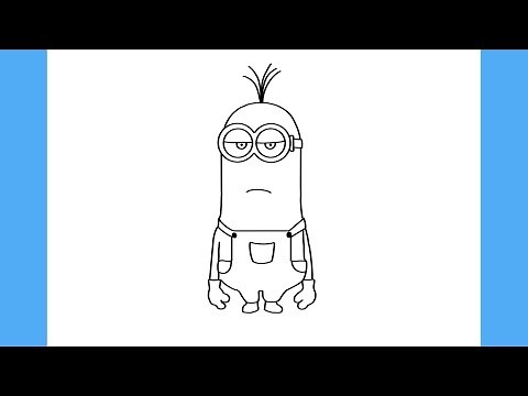 HOW TO DRAW A MINIONS KEVIN
