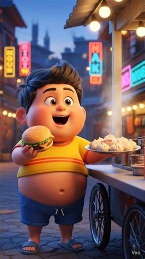 Khao Piyo Mast Raho🤤 aapko kya khana pasand hai ?#cartoon #ai