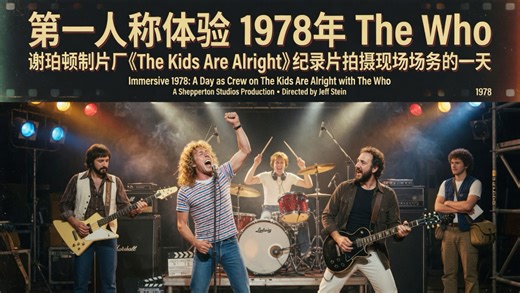 一百个角色沉浸式体验之（15/100）：1978年伦敦谢珀顿制片厂，以场务第一视角，记录The Who《The Kids Are Alright》纪录片拍摄现场