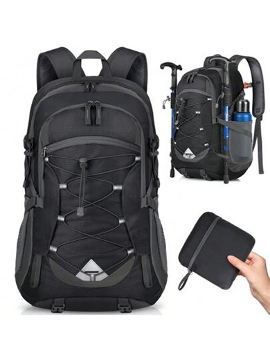 40L Lightweight Foldable Backpack, Unisex Waterproof Camping Hiking Backpack For Outdoor Sports Travel Trekking | SHEIN