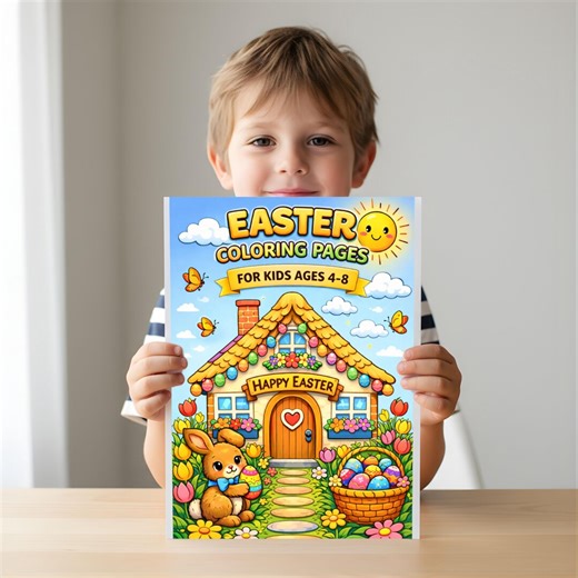 Easter Coloring Pages for Kids, 30 Printable PDF, Easter Activity Pages, Bunny & Egg Coloring Sheets, A4 Instant Download, Ages 4–8 - Etsy