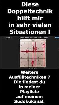 Solve multiple identical numbers in Sudoku with this double technique Instructions