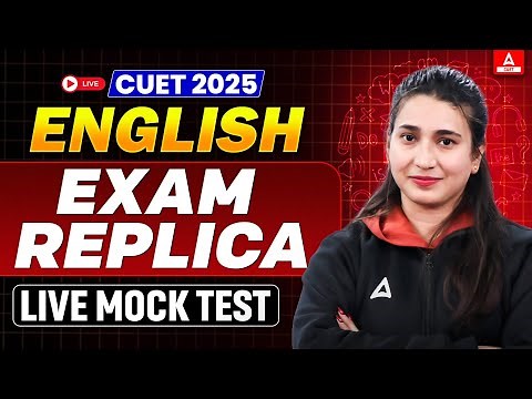CUET 2025 English Mock Test with LIVE Solutions | Exam Replica | CUET Language Test